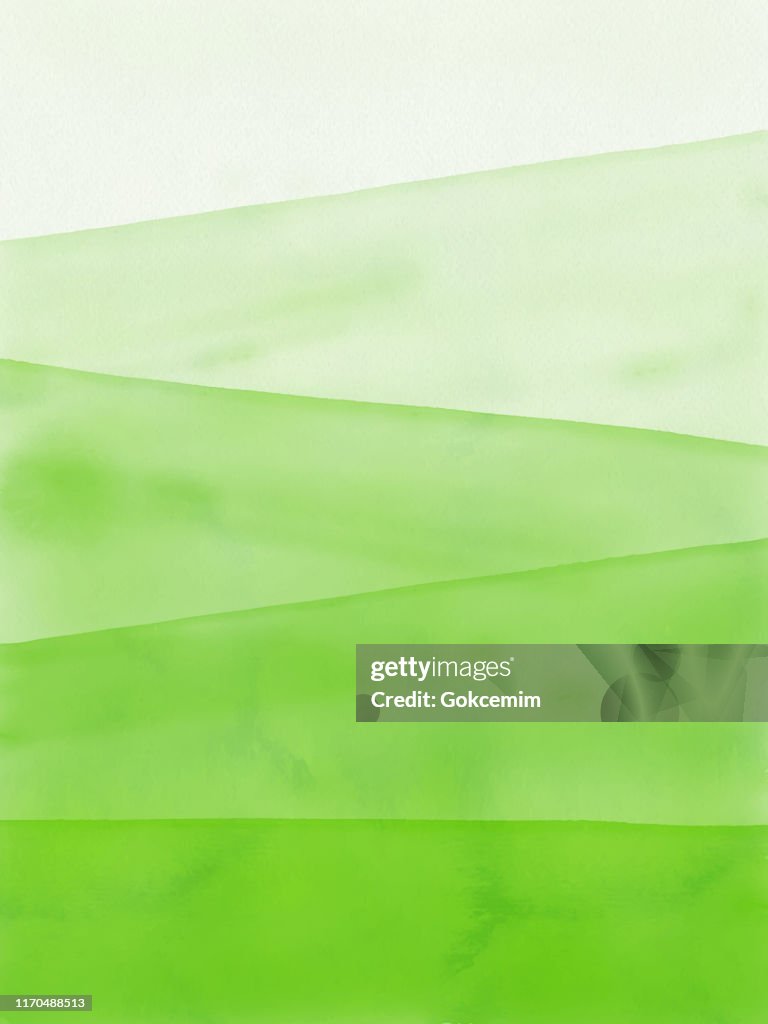 Watercolor Green Gradient Abstract Background. Design Element for Marketing, Advertising and Presentation. Can be used as wallpaper, web page background, web banners.
