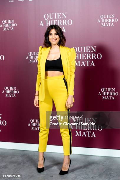 Maria Luisa Mayol attends 'Quien A Hierro Mata' photocall on August 27, 2019 in Madrid, Spain.