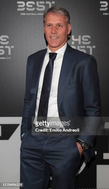 Legend Marco Van Basten attends the green carpet prior to The Best FIFA Football Awards 2019 at the Teatro Alla Scala on September 23, 2019 in Milan,...