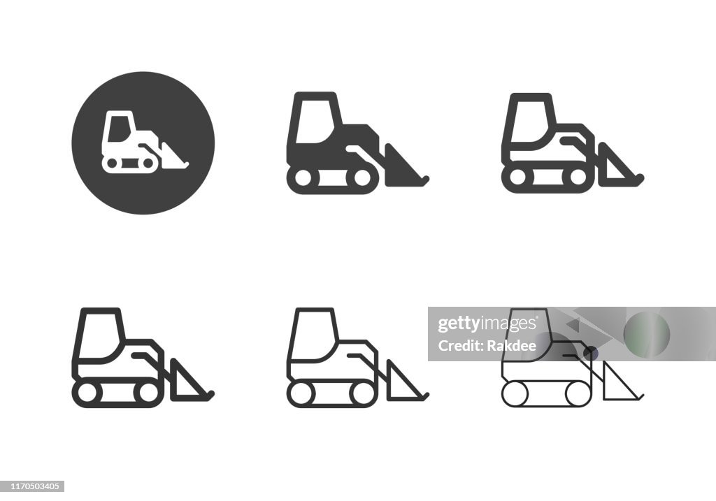 Skid Steer Loader Icons - Multi Series