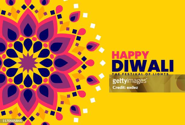 bildbanksillustrationer, clip art samt tecknat material och ikoner med diwali celebration mall - religiöst firande