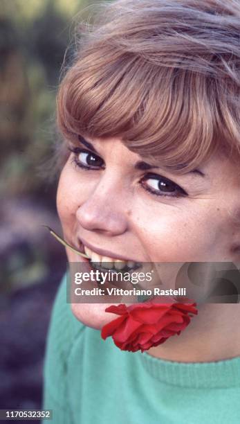 Rome, Italy, April 1966: Italian singer Caterina Caselli.