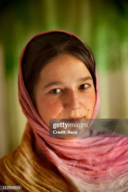 Portrait of a little girl, May 15, 2009 in Bazarak, Afghanistan.