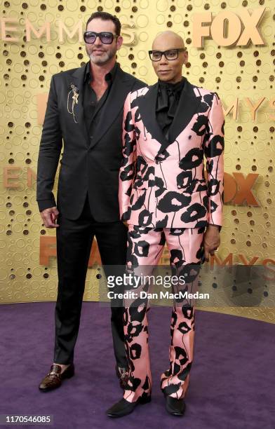 Georges LeBar and RuPaul attend the 71st Emmy Awards at Microsoft Theater on September 22, 2019 in Los Angeles, California.
