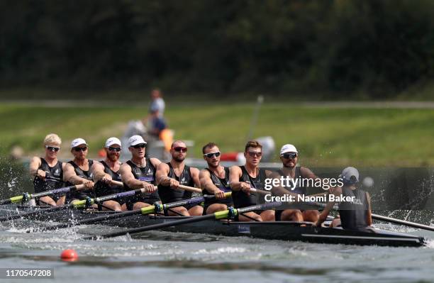 James Lassche, Hamish Bond, Shaun Kirkham, Mahe Drysdale, Brook Robertson, Phillip Wilson, Matt MacDonald, Stephen Jones and coxswain Sam Bosworth of...