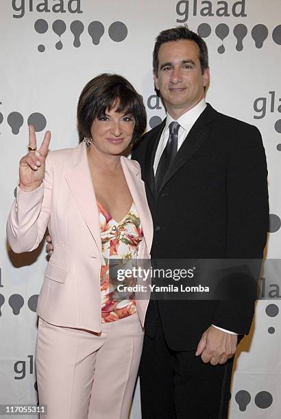 Ana Maria Polo and Neil Giuliano during 18TH ANNUAL GLAAD MEDIA AWARDS - Miami at JW Marriott in Miami, Florida, United States.