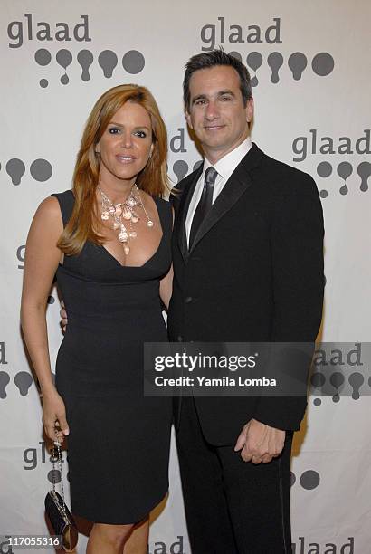 Maria Celeste Arraras and Neil Giuliano during 18TH ANNUAL GLAAD MEDIA AWARDS - Miami at JW Marriott in Miami, Florida, United States.