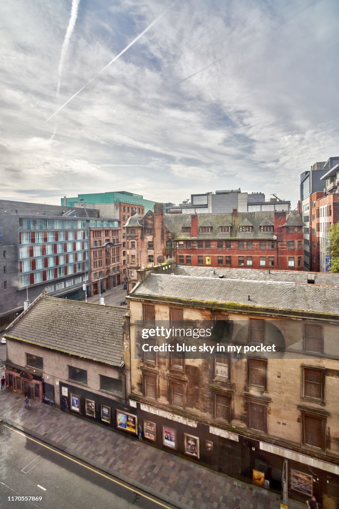 The city of Glasgow under construction and redevelopment