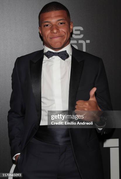 Kylian Mbappe attends the green carpet prior to The Best FIFA Football Awards 2019 at the Teatro alla Scala on September 23, 2019 in Milan, Italy.