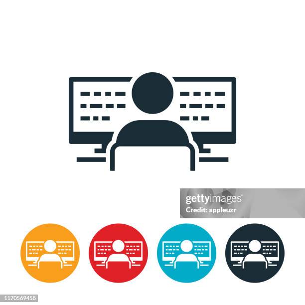 software developer icon - computer equipment stock illustrations