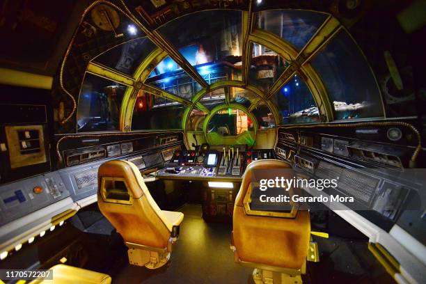 General view of the Millennium Falcon: Smugglers Run ride at the Star Wars: Galaxy's Edge Walt Disney World Resort Opening at Disney’s Hollywood...