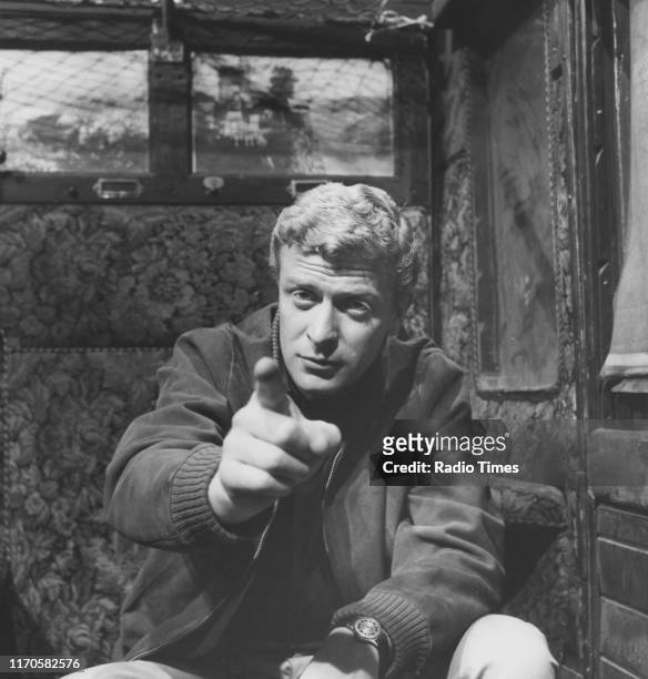 Actor Michael Caine for the BBC television movie 'The Compartment', July 31st 1961.