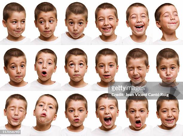 子供の顔 - boy funny face ストックフォトと画像