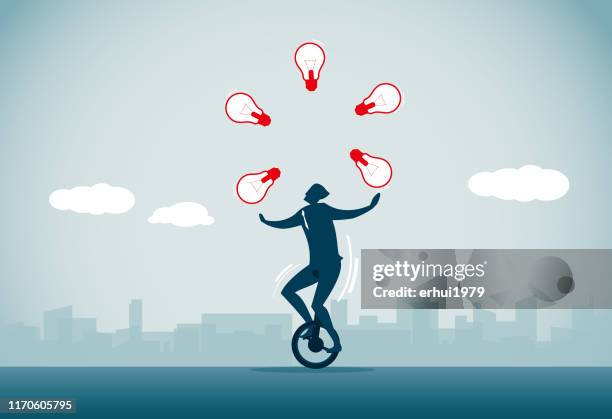 acrobat - agility stock illustrations