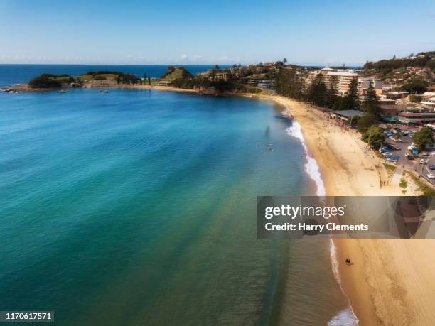 beaches from above - central coast beaches stock pictures, royalty-free photos & images