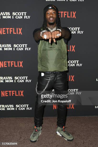 Offset attends the Premiere Of Netflix's "Travis Scott: Look Mom I Can Fly" at Barker Hangar on August 27, 2019 in Santa Monica, California.