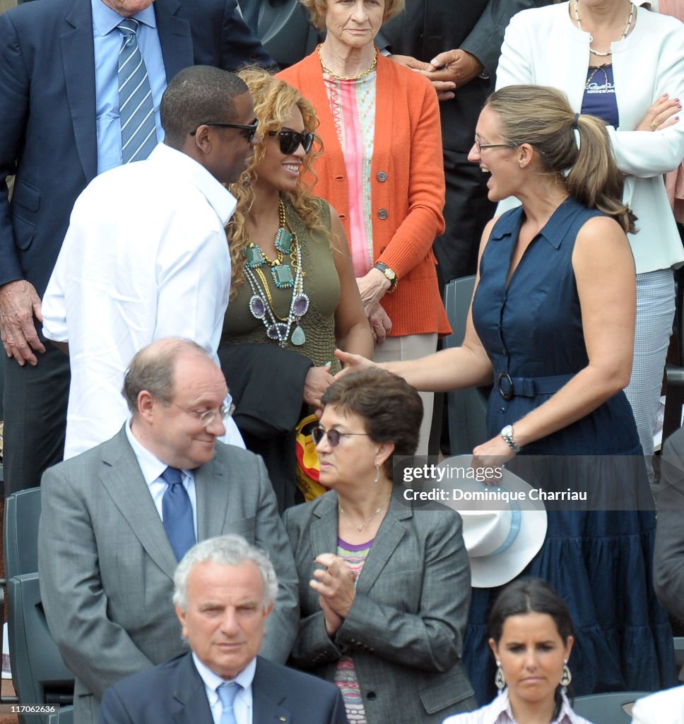 Celebrity Sightings at the French Open - June, 6th