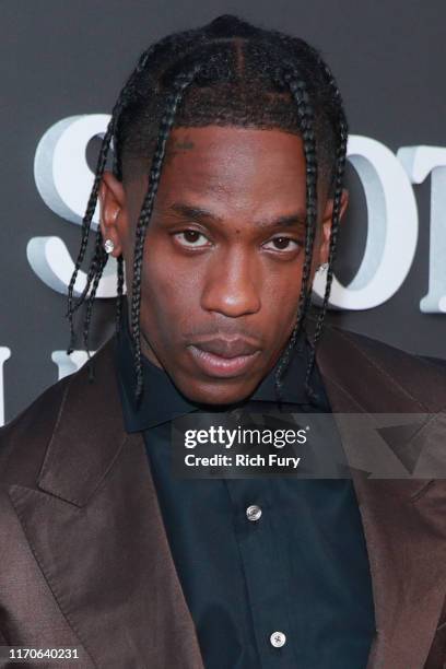 Travis Scott attends the premiere of Netflix's "Travis Scott: Look Mom I Can Fly" at Barker Hangar on August 27, 2019 in Santa Monica, California.