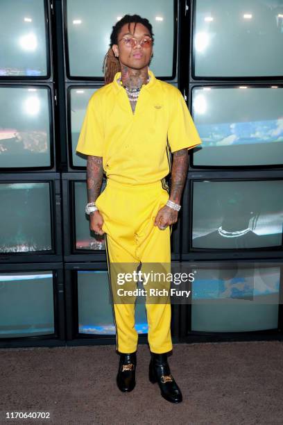 Swae Lee attends the premiere of Netflix's "Travis Scott: Look Mom I Can Fly" at Barker Hangar on August 27, 2019 in Santa Monica, California.