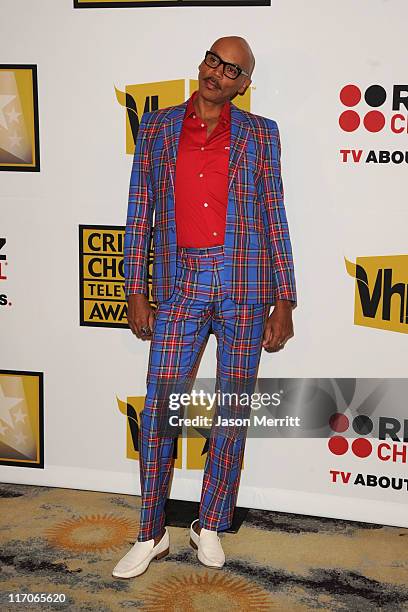 Personality Rupaul arrives at the Critics' Choice Television Awards at Beverly Hills Hotel on June 20, 2011 in Beverly Hills, California.