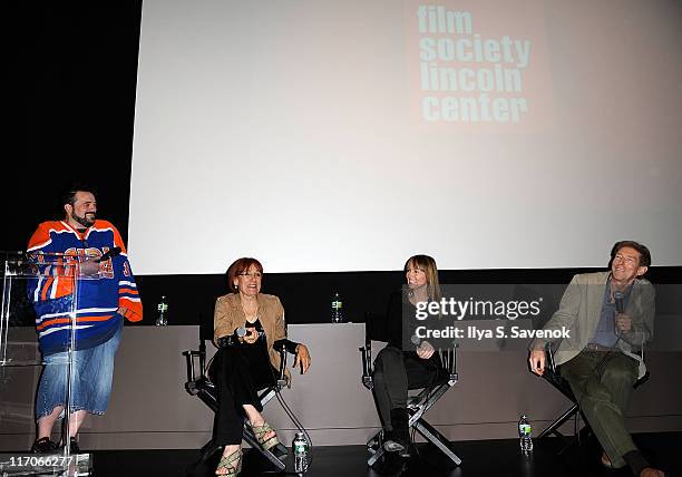 Actor and Director Kevin Smith, director Martha Coolidge, actress Deborah Foreman, cinematographer Frederick Elmes attend Kevin Smith's SMovieola...