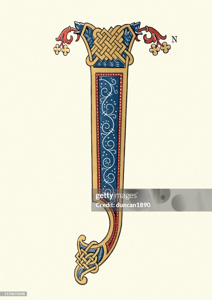 Medieval Illuminated Letter I High-Res Vector Graphic - Getty Images