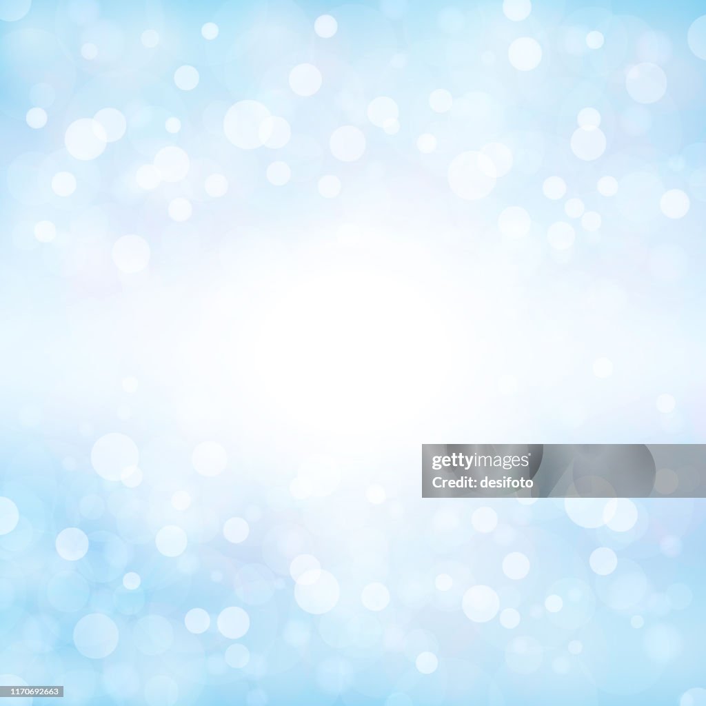 Pale soft blue coloured shining starry square backgrounds stock vector illustration. Xmas winter white and blue coloured stock background