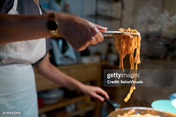 as perfectly al dente as it should be - pasta al dente stock pictures, royalty-free photos & images