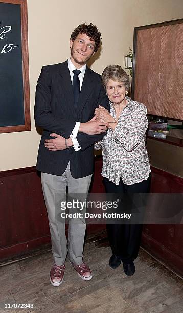 Cast Member Gabriel Ebert & Mary Louise Wilson attends the "4000 Miles" Opening Night Cast Party at West Bank Cafe on June 20, 2011 in New York City.