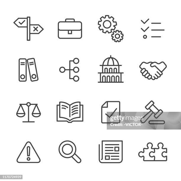 illustrations, cliparts, dessins animés et icônes de icônes de conformité - série line - adaptation