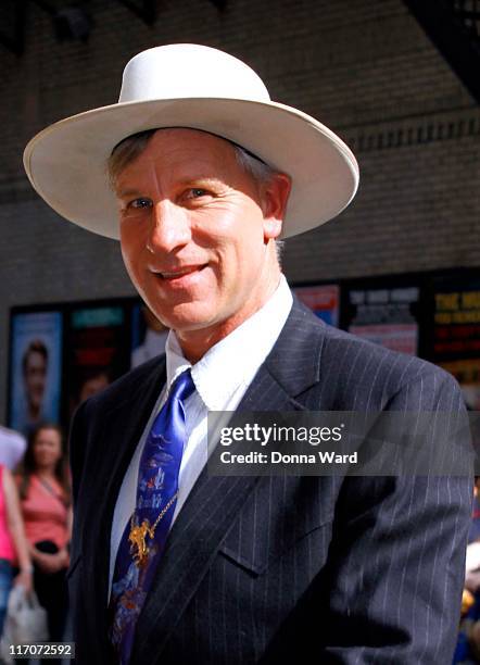 Dan M. "Buck" Brannaman leaves the "Late Show With David Letterman" at the Ed Sullivan Theater on June 20, 2011 in New York City.