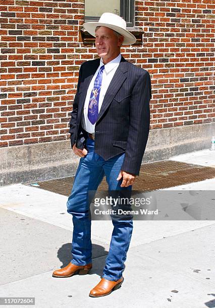 Dan M. "Buck" Brannaman arrives for the "Late Show With David Letterman" at the Ed Sullivan Theater on June 20, 2011 in New York City.