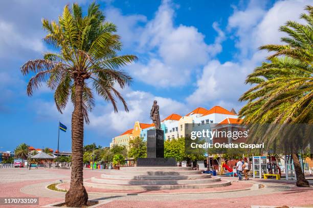 curacao, willemstad - otrobanda district - willemstad stock pictures, royalty-free photos & images