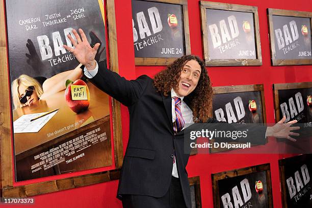 Weird Al Yankovic attends the premiere of "Bad Teacher" at the Ziegfeld Theatre on June 20, 2011 in New York City.