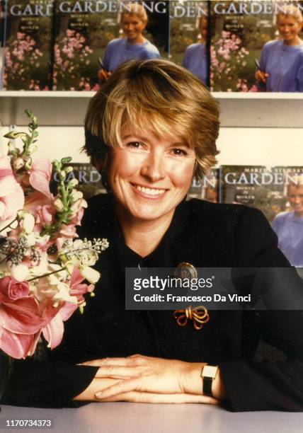 Socialite Martha Stewart poses for a portrait at Barnes & Noble circa 1995 in New York City, New York.