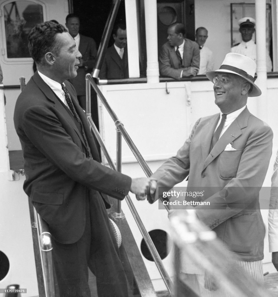 Vincent Astor and Franklin D. Roosevelt