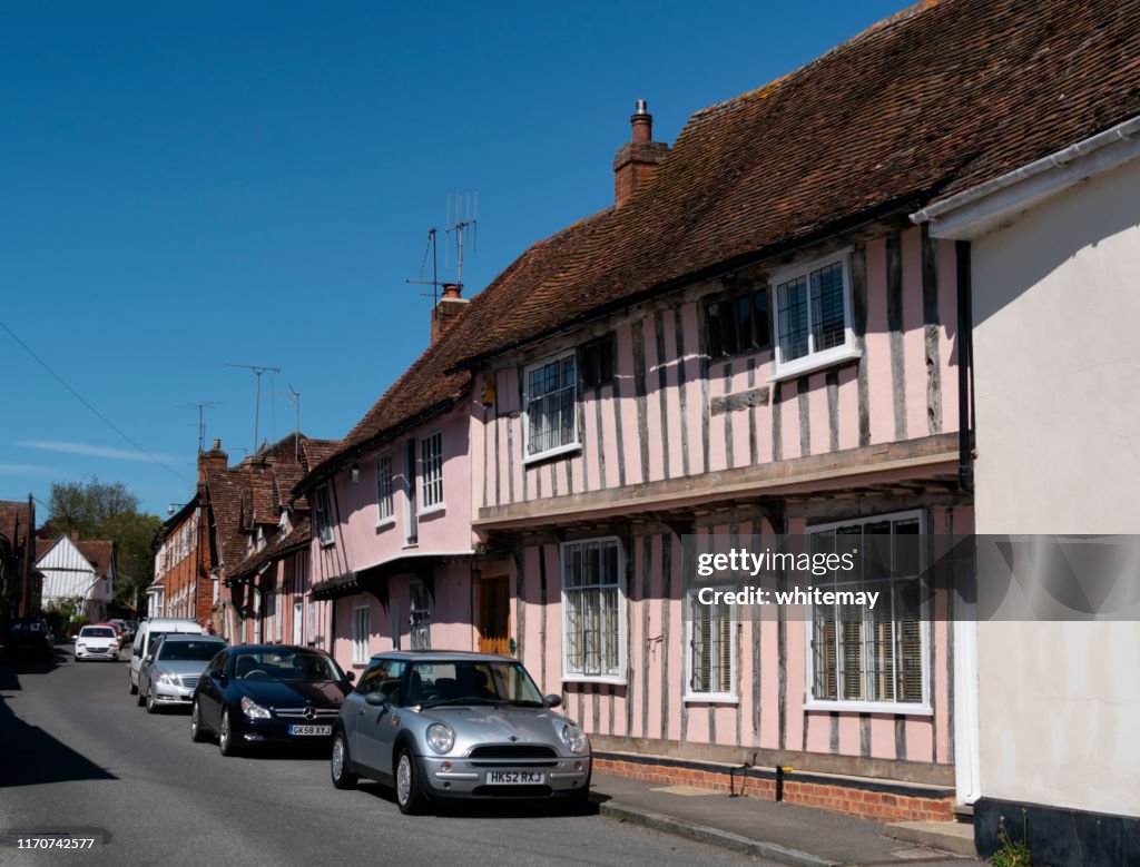 Medieval houses in Water Street, Lavenham, Suffolk