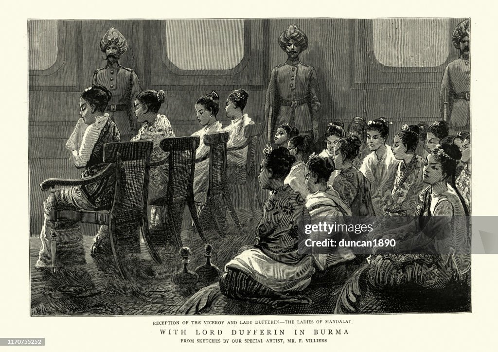 The ladies of Mandalay, Burma, 19th Century