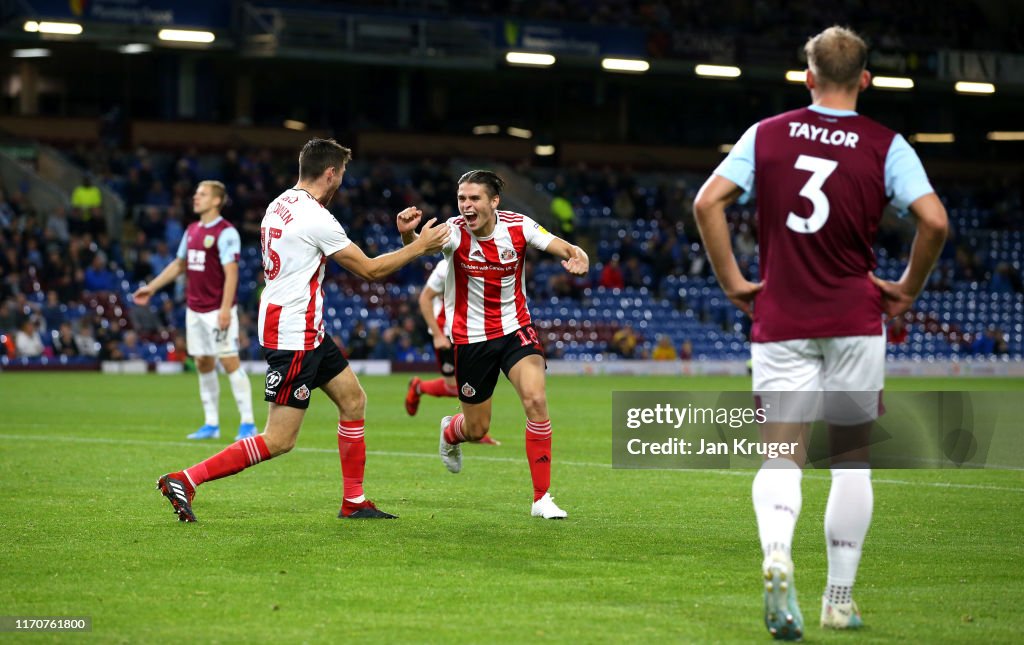 Burnley v Sunderland - Carabao Cup Second Round