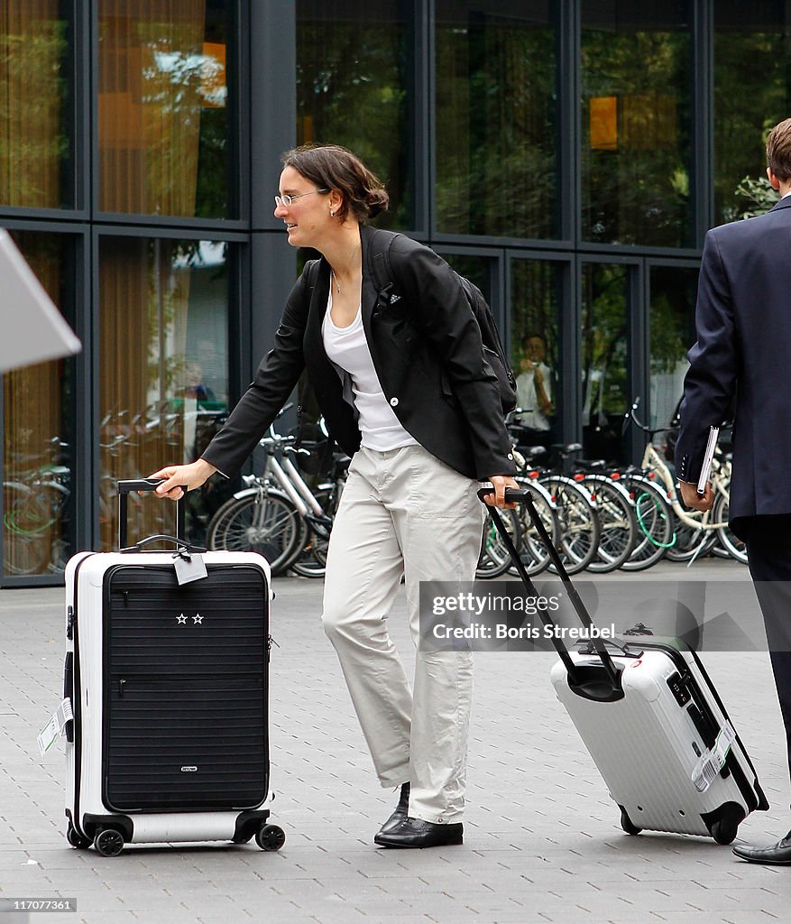 German Women's National Football Team Arrives in Berlin