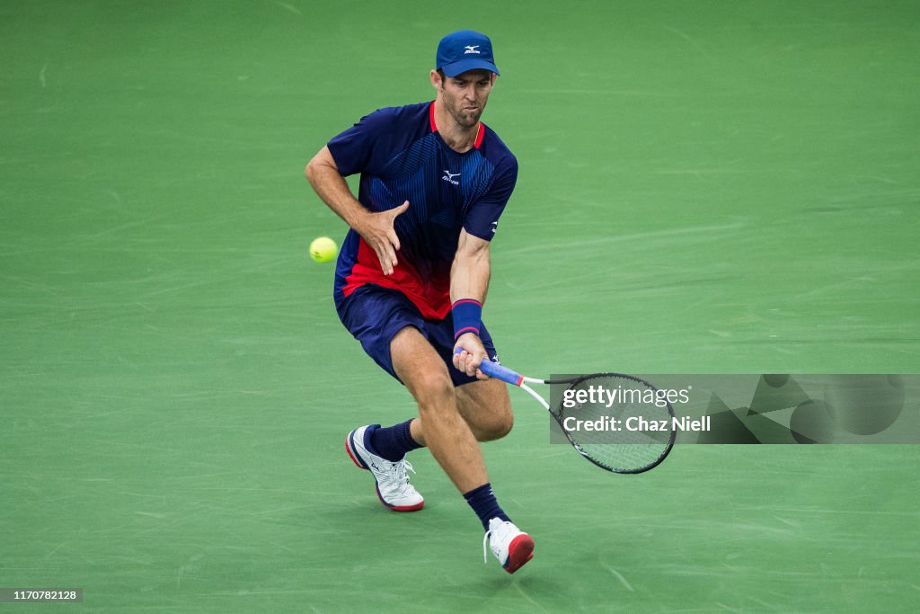 Bradley Klahn Of The United States Returns A Shot Against Kei News bradley-klahn-of-the-united-states-returns-a-shot-against-kei-news