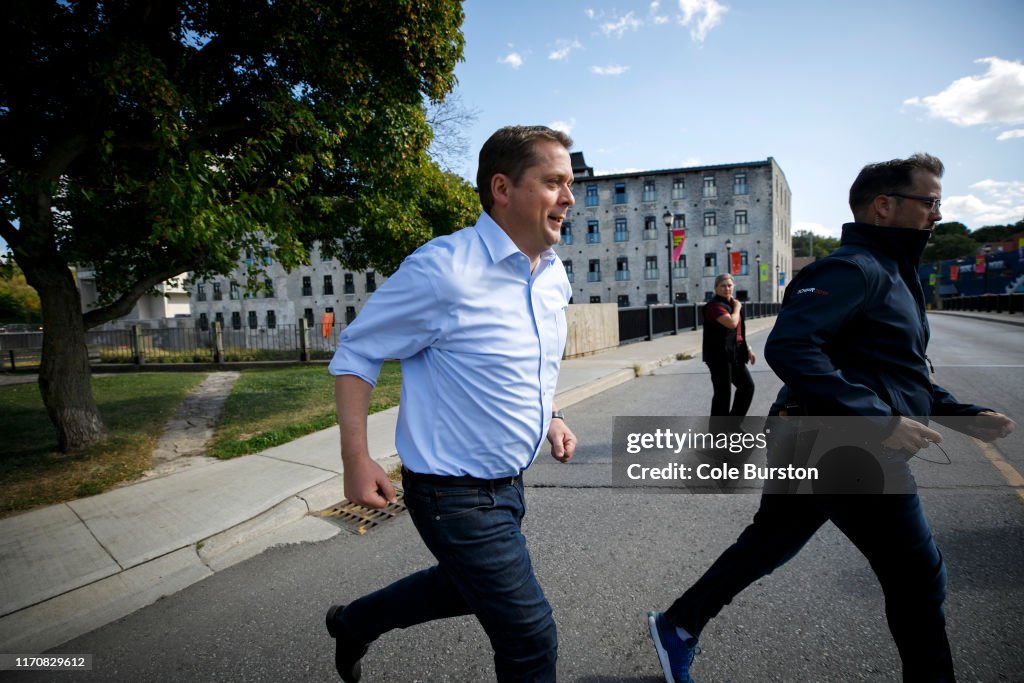 Conservative Leader Andrew Scheer Campaigns Ahead Of Canada's Elections