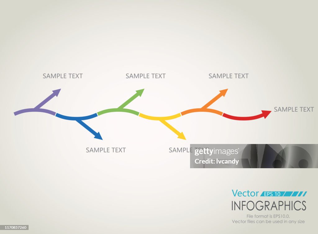 Graph Small Steps 5 Steps Arrows Graph High-Res Vector Graphic - Getty Images