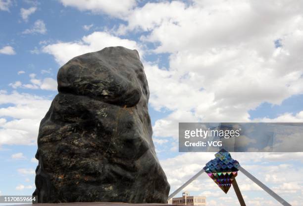 Rare-earth ore is on display at Bayan Obo Mining District on July 15, 2011 in Baotou, Inner Mongolia of China. Baiyun'ebo or Bayan Obo is a mining...
