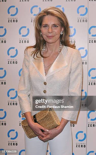 Her Majesty Queen Noor of Jordan attends the gala screening of 'Countdown To Zero' at BAFTA on June 21, 2011 in London, England.