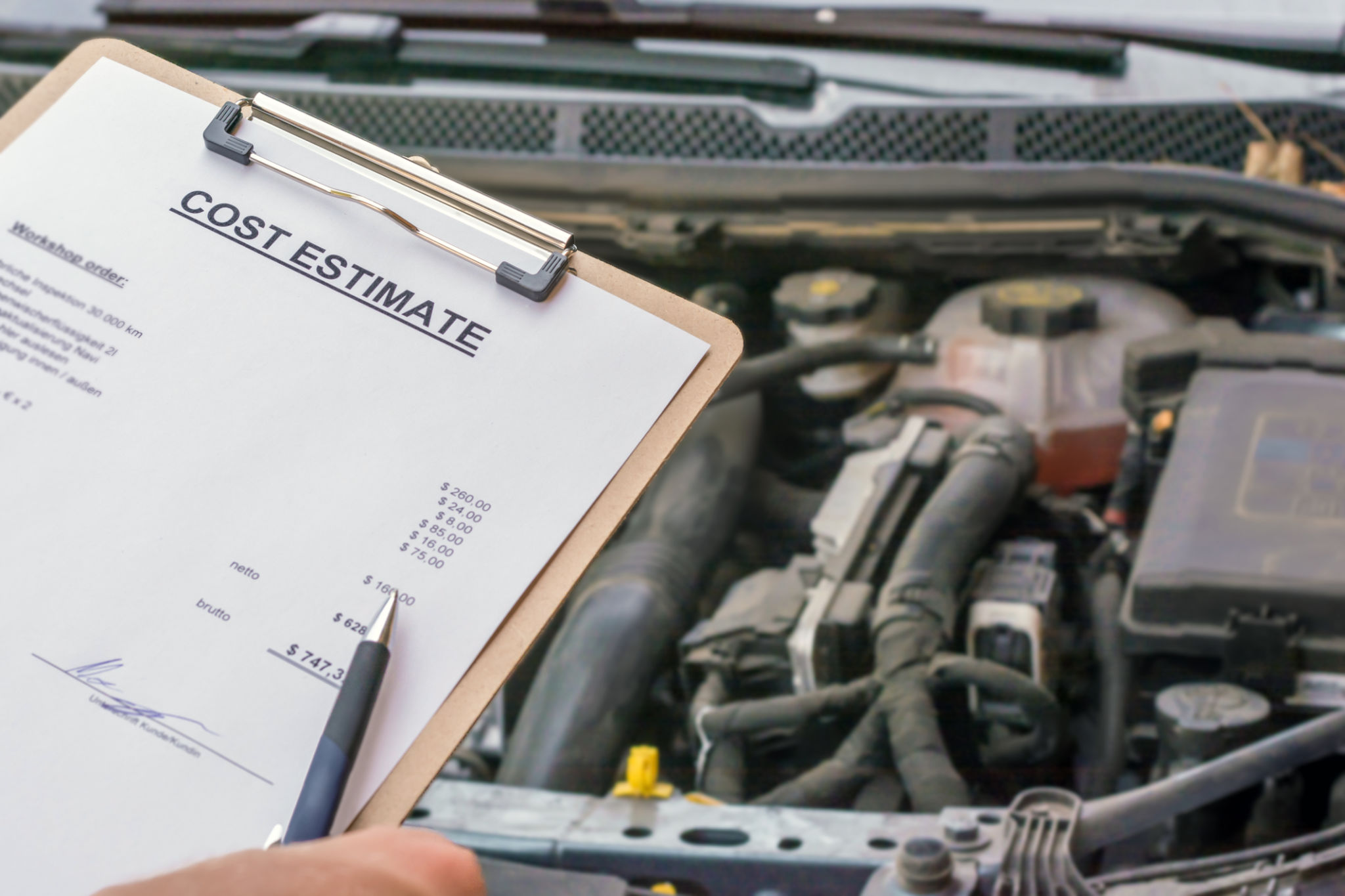 car repair invoice