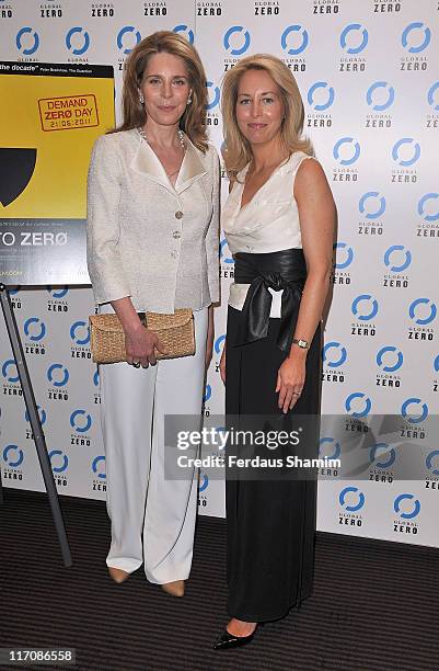 Her Majesty Queen Noor of Jordan and Valerie Plame Wilson attend the gala screening of 'Countdown To Zero' at BAFTA on June 21, 2011 in London,...