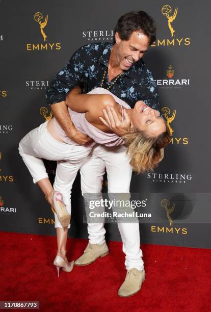 Shawn Christian and Arianne Zucker attend the Television Academy Daytime Programming Cocktail Reception at Television Academy's Wolf Theatre at the...