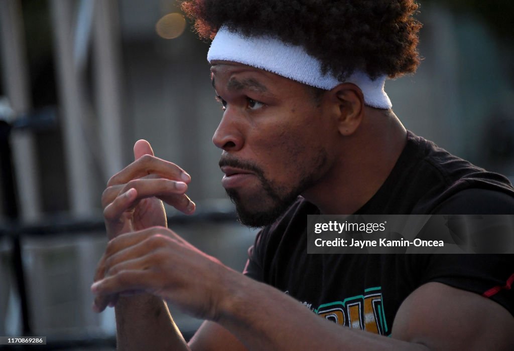 Errol Spence Jr. v Shawn Porter - Media Workouts