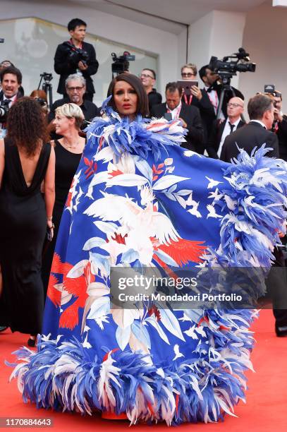 Iman Mohamed Abdulmajid at the 76th Venice International Film Festival 2019. Opening ceremony and premiere of the film La Veritè. Venice , August...